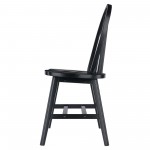 Windsor 2-Pc Chair Set, Black