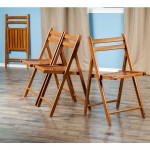 Robin 4-Pc Folding Chair Set, Teak