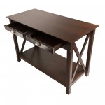 Xola Consol Table, 2-Drawer, Cappuccino