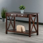 Xola Consol Table, 2-Drawer, Cappuccino