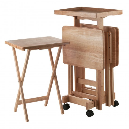 Isabelle 6-Pc Snack Table Set, Natural