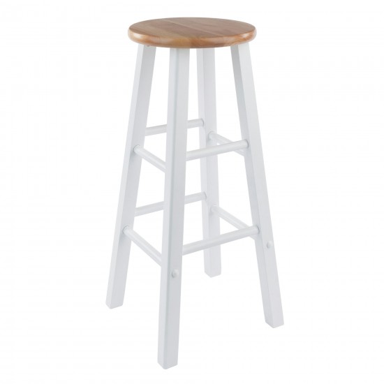 Element 2-Pc Bar Stool Set, Natural and White