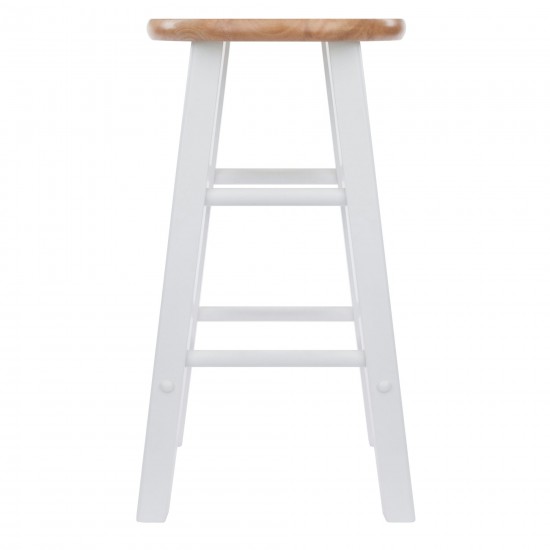 Element 2-Pc Counter Stool Set, Natural and White