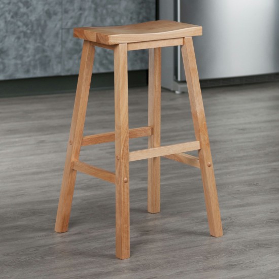 Satori Saddle Seat Bar Stool, Natural