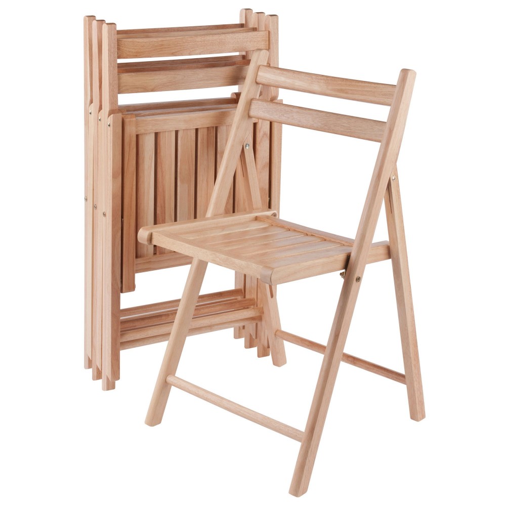 Robin 4-Pc Folding Chair Set, Natural