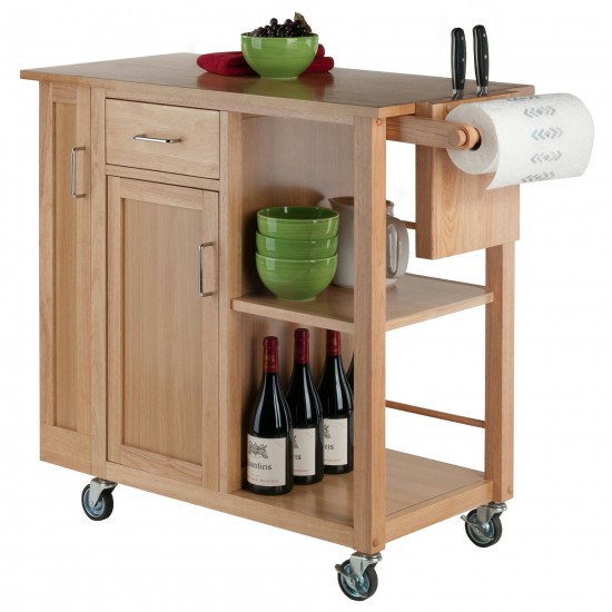 Douglas Utility Kitchen Cart, Natural