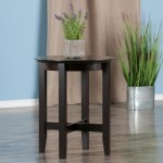 Toby Round Accent End Table, Black