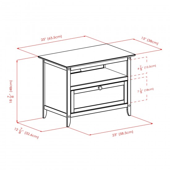 Zara TV & Media Stand, Espresso