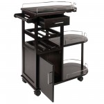 Jimmy Entertainment Cart, Espresso