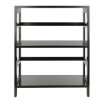 Leo Wide 2-Tier Storage Shelf, Espresso