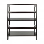 Leo Wide 2-Tier Storage Shelf, Espresso