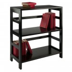 Leo Wide 2-Tier Storage Shelf, Espresso