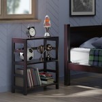 Leo Wide 2-Tier Storage Shelf, Espresso