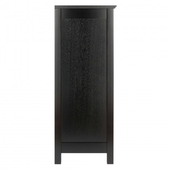 Terrace 2-Section Bookcase, Wide Shelf, Espresso