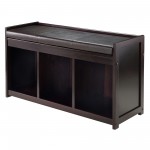 Addison 2-Pc Storage Bench with Seat Cushion, Espresso