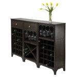 Ancona 3-Pc Modular Wine Cabinet Set, Espresso