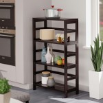 Leo 3-Tier Storage Shelf, Espresso