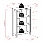 Terrace 3-Tier Storage Shelf, Espresso