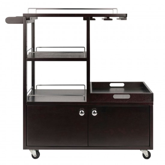 Galen Entertainment Cart, Espresso