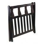 Reese Luggage Rack with Shelf, Espresso