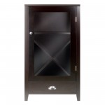 Bordeaux X-Panel Wine Cabinet, Espreso