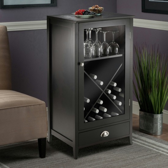 Bordeaux X-Panel Wine Cabinet, Espreso