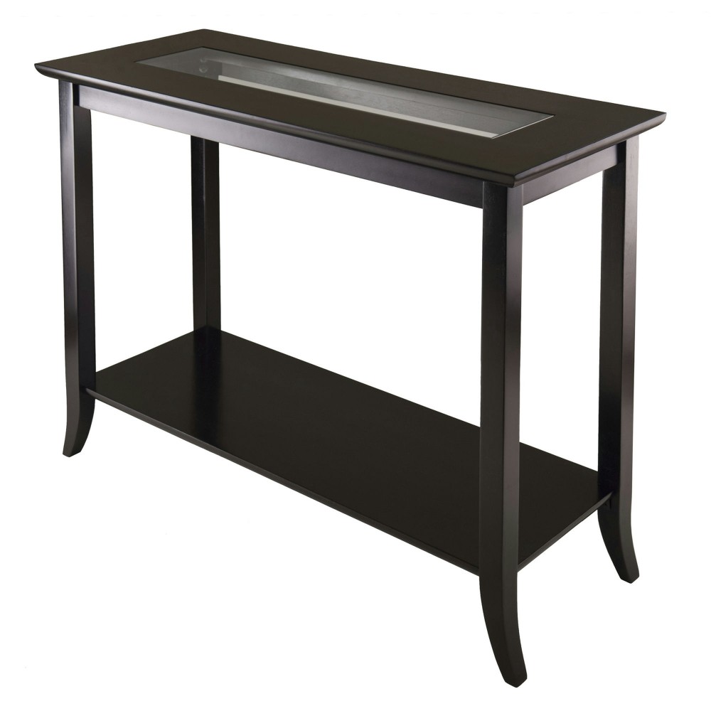 Genoa Rectangular Console Table, Espresso