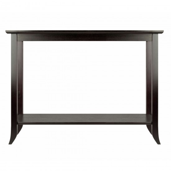 Genoa Rectangular Console Table, Espresso