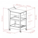 Jeston Entertainment Cart, Espresso