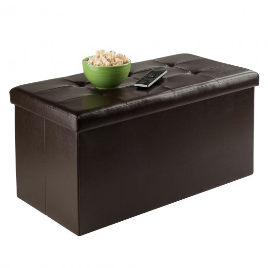 Ashford Rectangular Storage Ottoman, Espresso