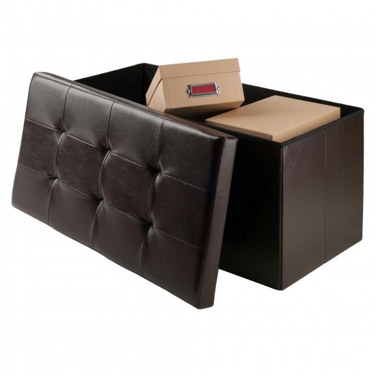 Ashford Rectangular Storage Ottoman, Espresso