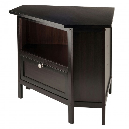 Zena Corner TV and Media Stand, Espresso