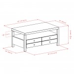 Copenhagen Coffee Table, Espresso