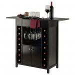 Yukon Wine Cabinet, Expandable Top, Espresso