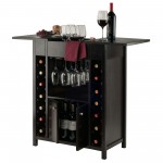 Yukon Wine Cabinet, Expandable Top, Espresso