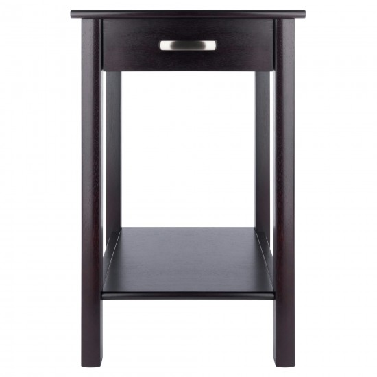 Liso End Table, Espresso