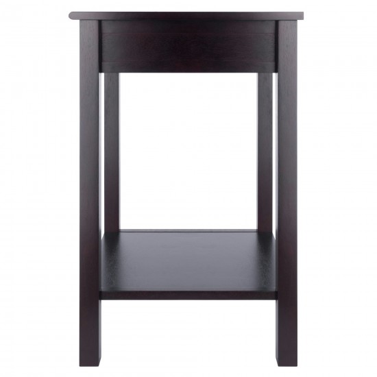 Liso End Table, Espresso