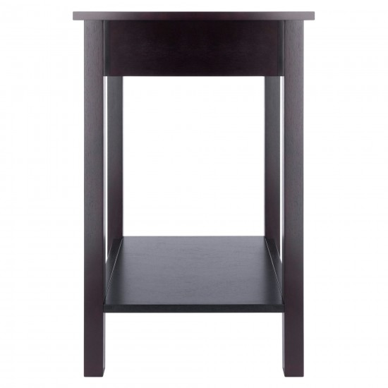 Liso End Table, Espresso