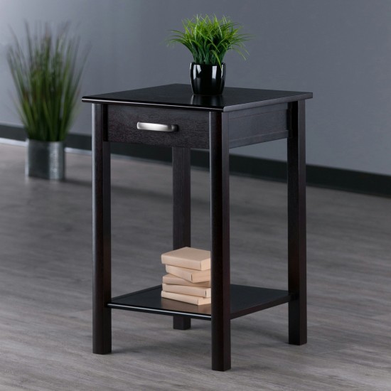 Liso End Table, Espresso