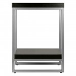 Jared End Table, Gray and Espresso