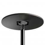 Spectrum 24" Round Pub Table, Black and Chrome