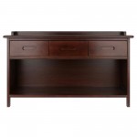 Adriana 3-Drawer Bench with Storage, Walnut