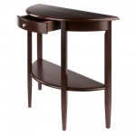 Concord Half Moon Console Table, Walnut