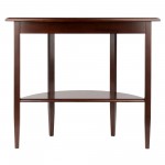 Concord Half Moon Console Table, Walnut