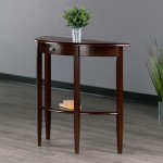 Concord Half Moon Console Table, Walnut