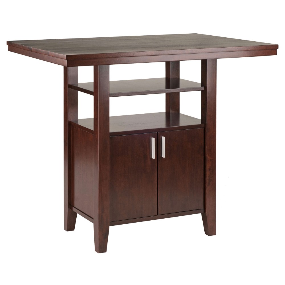 Albany High Table with Cabinet, Walnut Albany High Table with Cabinet, Walnut