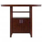 Albany High Table with Cabinet, Walnut