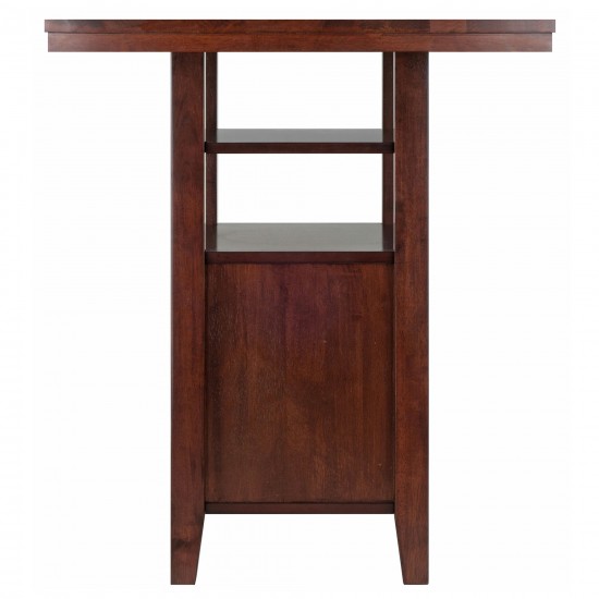 Albany High Table with Cabinet, Walnut