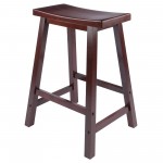 Satori Saddle Seat Counter Stool, Walnut