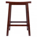 Satori Saddle Seat Counter Stool, Walnut